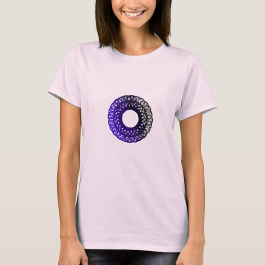 T-shirt conception torpam noir-violet (Devant)