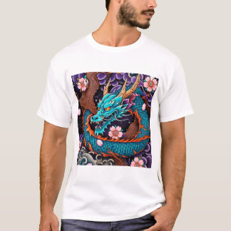 T-shirt Conception traditionnelle japonaise de tatouage de