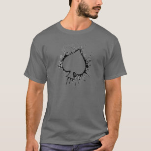 T-shirt conception tribale d'as de pique