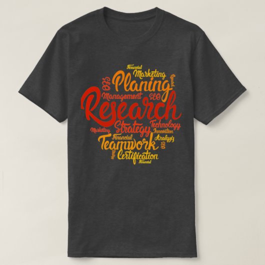 T-shirt Conception typographique (Design devant)