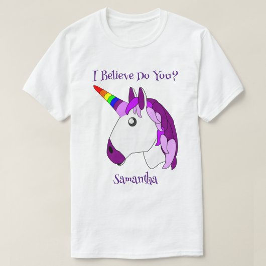 T-shirt Conception Unicorn personnalisée (Design devant)
