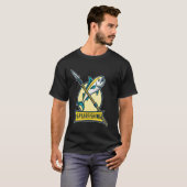 T-shirt Conception unique d'aventure de pêche à l'épuisett (Devant entier)