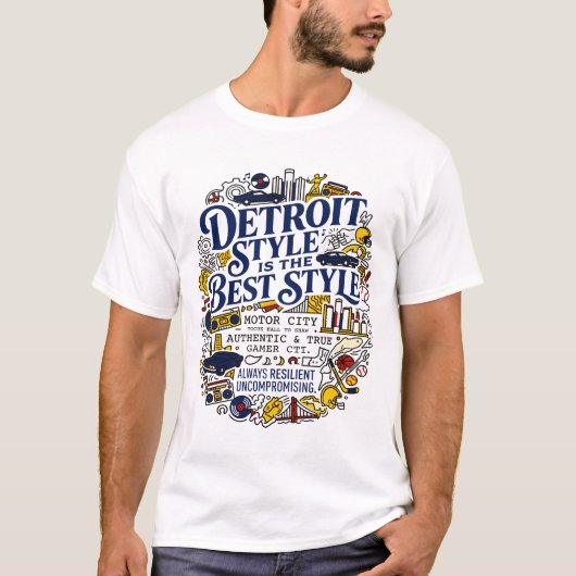 T-shirt conCEPTION uRBAINE dE dÉTROIT, mICHIGAN, à l'AMÉRI (Devant)