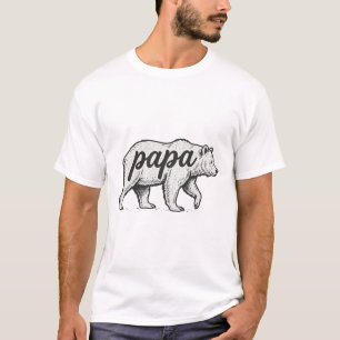 T-shirt Conception vectorielle de gravure vintage Papa Bea
