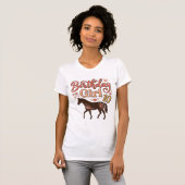 T-shirt Conception vectorielle florale de cheval 10 pour f (Devant entier)