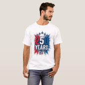 T-shirt Conception vectorielle pour le 250e anniversaire d (Devant entier)