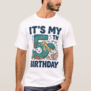 T-shirt Conception vectorielle sous-marine de tortue marin