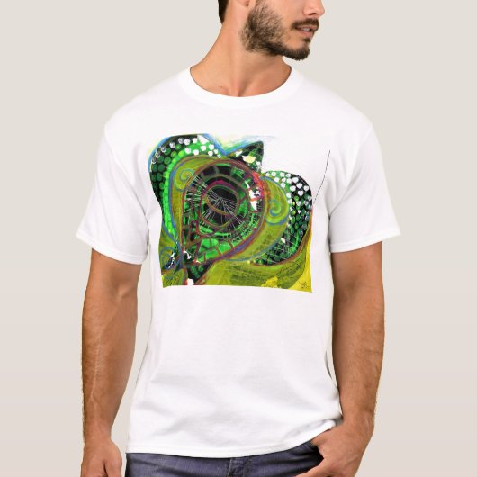 T-shirt Conception Vinnyfish de PIÈCE EN T d'art abstrait (Devant)