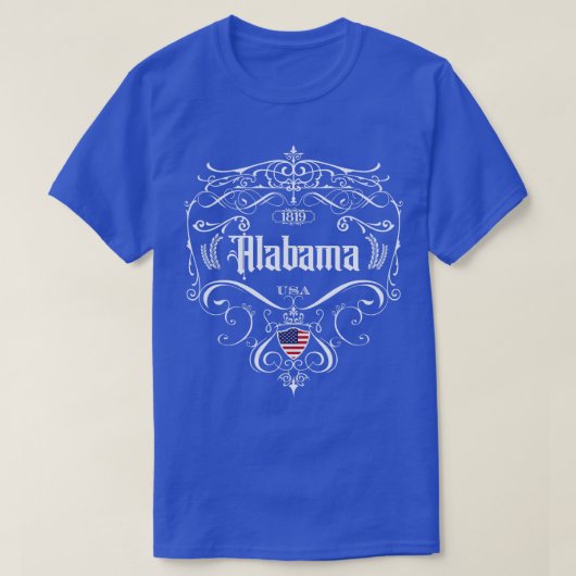 T-shirt Conception Vintage Alabama (Design devant)