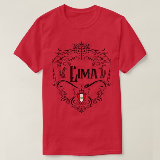 T-shirt Conception Vintage de Lima (Design devant)