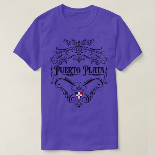 T-shirt Conception Vintage de Puerto Plata (Design devant)
