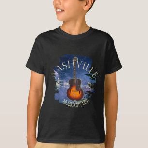 T-shirt Conception vintage de ville de musique de