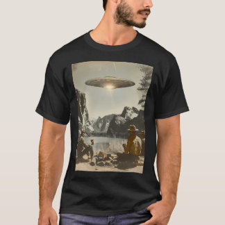 T-shirt Conception vintage du parc national de l'Ufo - Con