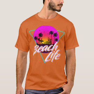 T-shirt Conception vintage Fade Beach Life