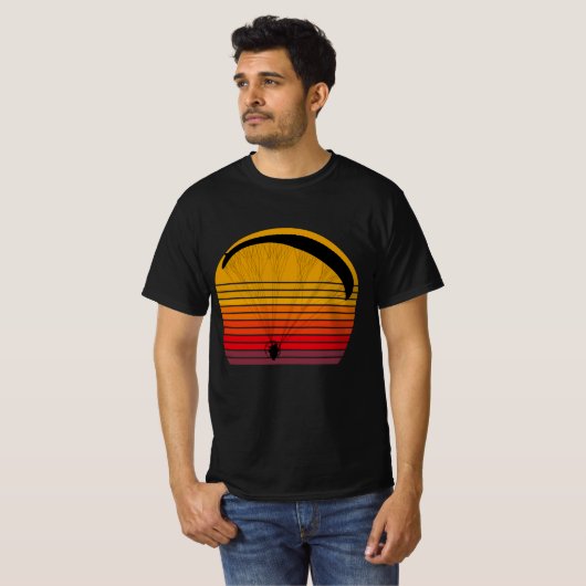 T-shirt Conception Vintage - Paramoteur (Devant entier)
