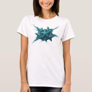 T-shirt Conception visuelle abstraite étoilée bleue expres