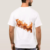 T-shirt Conception visuelle de FLEUR ABSTRAITE accrocheuse (Dos)
