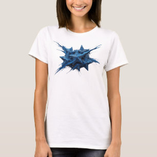T-shirt Conception visuelle d'étoiles abstraites Navy vibr