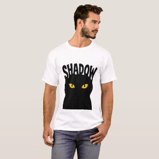 T-shirt Conception Yeux de Chat Noir Mystérieux