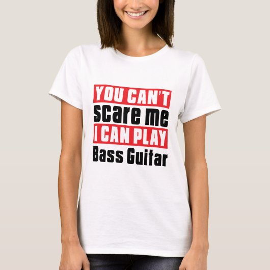 T-shirt Conceptions d'alerte de guitare basse (Devant)