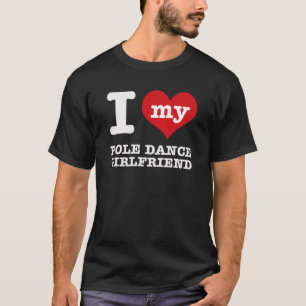 T-shirt conceptions d'amie de danse de poteau