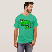 T-shirt Conceptions d'animal de cool de hippie de caméléon (Devant entier)