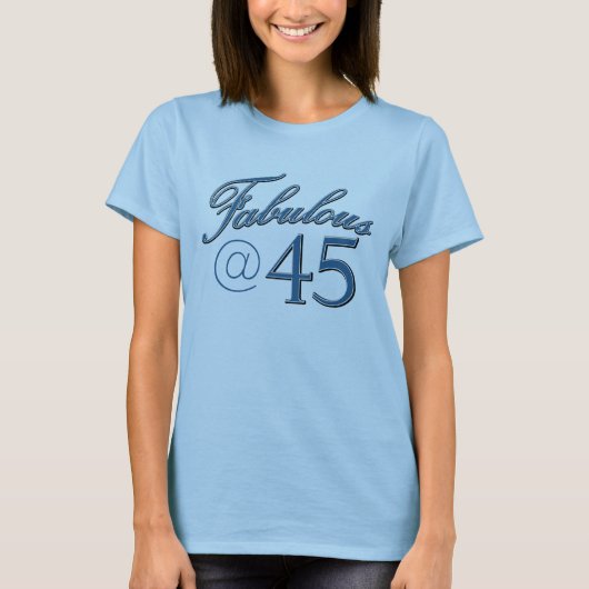 T-shirt conceptions d'anniversaire de 45 ans (Devant)