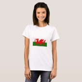 T-shirt Conceptions de drapeau de Gallois (Devant entier)