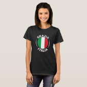 T-shirt Conceptions de drapeau italien pour tous les Itali (Devant entier)