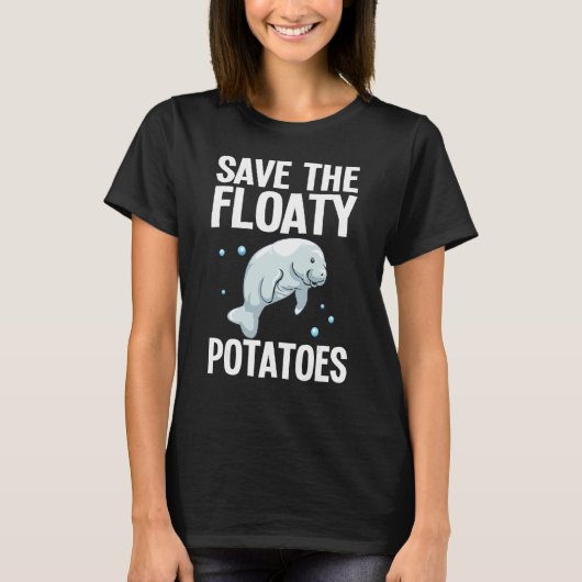 T-shirt Conceptions de lamantin pour hommes femmes Floaty  (Devant)
