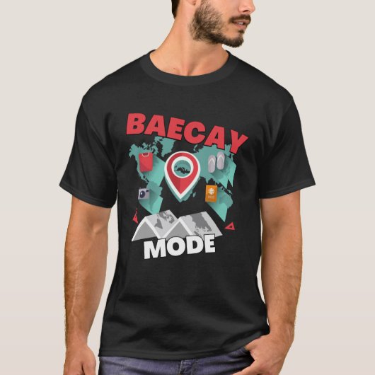 T-shirt Conceptions de mode Baecay pour couples Bae King B (Devant)