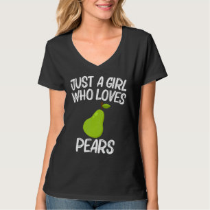 T-shirt Conceptions de poire pour la nourriture végétale d