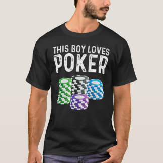 T-shirt Conceptions de poker pour garçons Enfants Joueurs