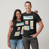 T-shirt Conceptions de style de tampon Pastel (Unisexe)