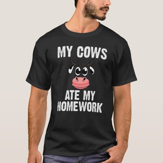T-shirt Conceptions de vache Enfants Tout-petits Élevage d (Devant)