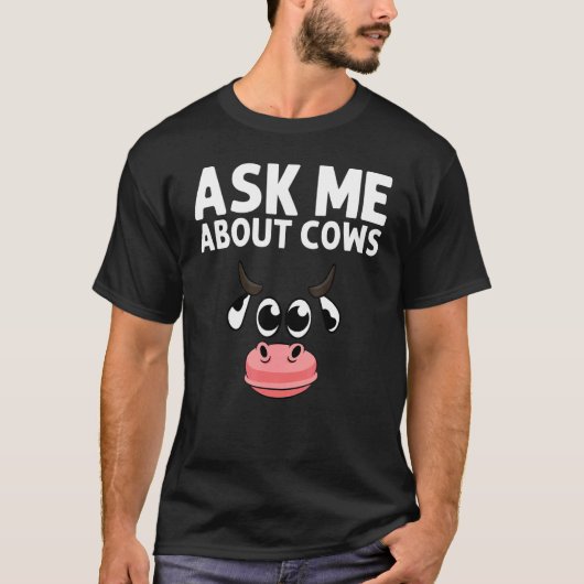 T-shirt Conceptions De Vache Pour Hommes Femmes Élevage De (Devant)