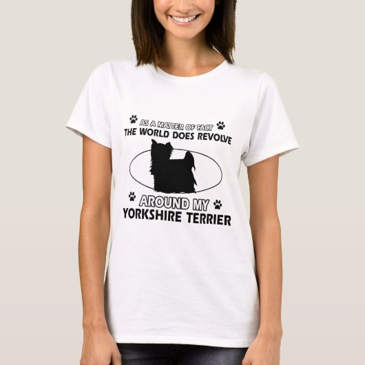 T-shirt Conceptions drôles de terrier de Yorkshire (Devant)