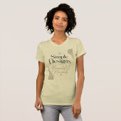 T-shirt Conceptions Simples, Beaux Moments | Citation Prem (Devant entier)