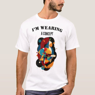 T-shirt Conceptual Geometric Art – Modern Abstract Humor