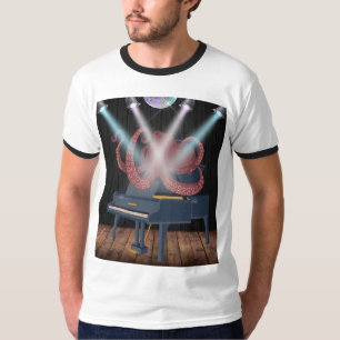T-shirt Concert de céphalopode masculin vintage