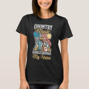 T-shirt Concert de musique country western Cowboys Amour c