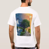 T-shirt concert de printemps blanc pour hommes (Dos)