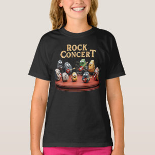 T-shirt Concert de Rock - Groupe de Rochers Jouant des Ins