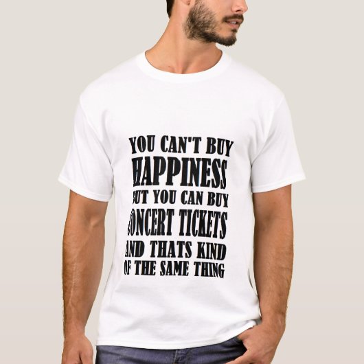 T-shirt concert=happiness (Devant)