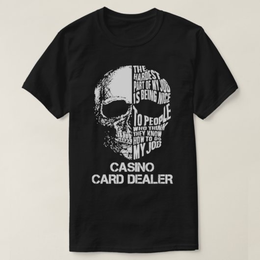 T-shirt Concessionnaire de cartes Casino (Design devant)