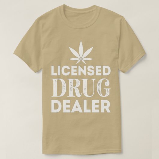 T-shirt Concessionnaire de drogue agréé Funny Pharmacien 4 (Design devant)