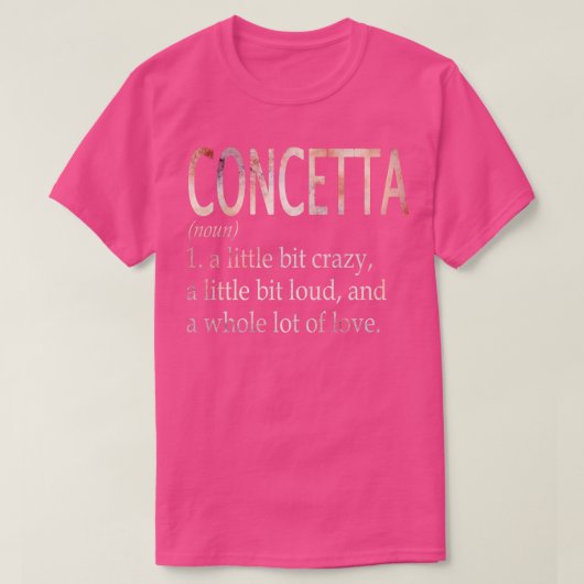 T-shirt Concetta Fille Nom Définition (Design devant)