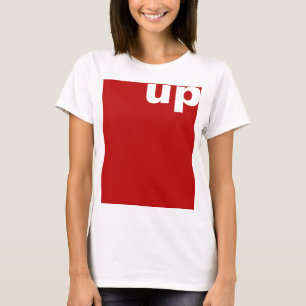 T-shirt Concevez simplement "rectangle rouge vers le haut"