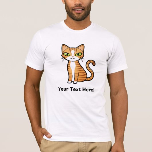 T-shirt Concevez votre propre chat de bande dessinée (Devant)