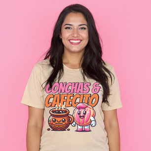 T-shirt Conchas & Cafecito Pain doux espagnol au café